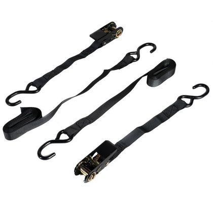 Sangle KOOROOM LOT DE 2 CORDES A CLIQUET 180CM Universel - Noir Ref : KOR0132 