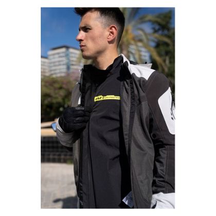 Veste Moto LS2 BOLTON AIR - Gris / Vert