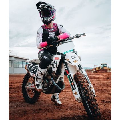 Maillot cross Shot CONTACT FSLC MOTOBLOUZ 2026 - Rose / Noir