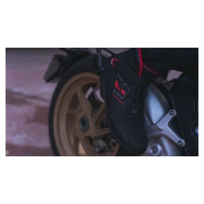 Baskets Moto LS2 GARRA LADY - Noir / Rouge