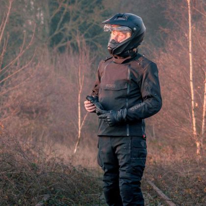 DXR D-TEX Motorbike Jacket - Black