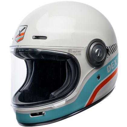 Casque Dexter TANNEN OCTANE - Blanc / Bleu Ref : DX0674 