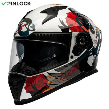 Casco Dexter EROS CALAVERA - Blanco Ref : DX0690 