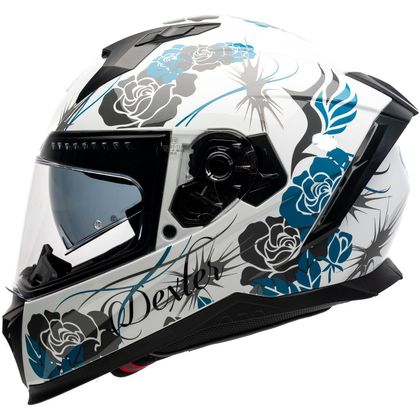 Casco Dexter EROS FELINE - Blanco / Azul