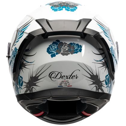 Casco Dexter EROS FELINE - Blanco / Azul