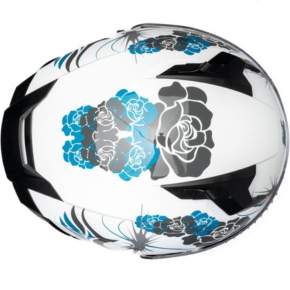 Casco Dexter EROS FELINE - Blanco / Azul