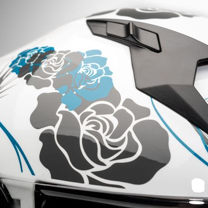 Casco Dexter EROS FELINE - Blanco / Azul