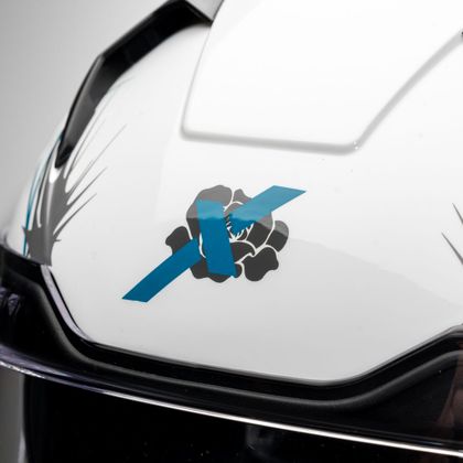 Casco Dexter EROS FELINE - Blanco / Azul