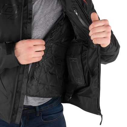 Blouson Moto DXR TRUSTER - Noir / Rouge