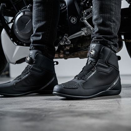 DXR FIREDROP Motorrad-Sneaker - Schwarz / Grau