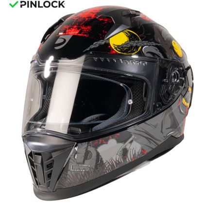 Dexter EROS NEGAN Full-face helmet - Black / Grey Ref : DX0695 