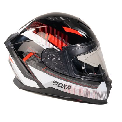 Casque intégral DXR EROS VOX - Noir / Rouge