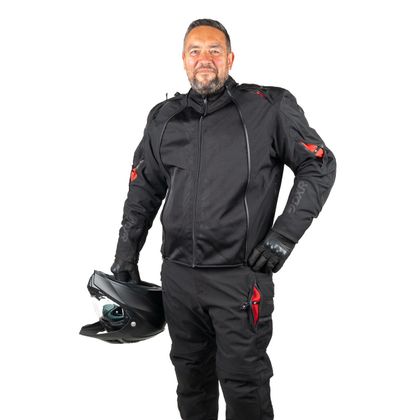 DXR D-TEX Motorjas - Zwart