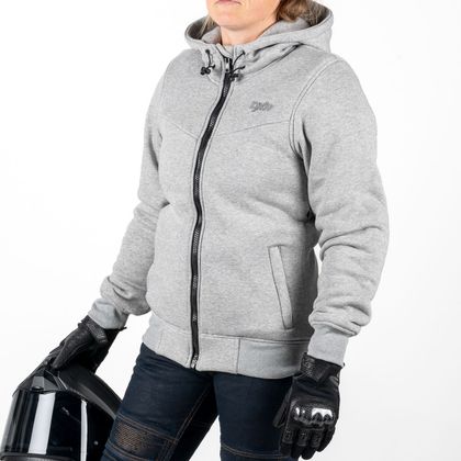 DXR FLEEZ LADY Motorcycle sweatshirt - Grey