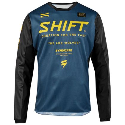 Camiseta de motocross Shift WHIT3 MUSE - NAVY YELLOW 2019 Ref : SHF0393 