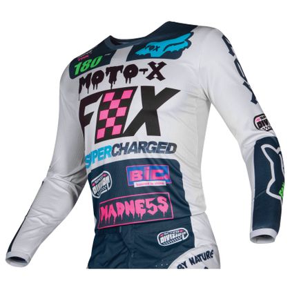 Camiseta de motocross Fox 180 - CZAR - LIGHT GREY 2019