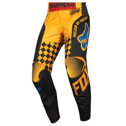 Pantalón de motocross Fox 180 - CZAR - BLACK YELLOW 2019