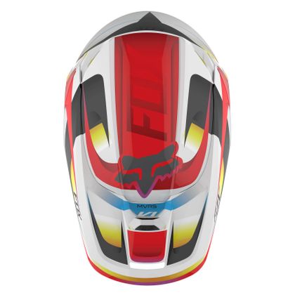 Casco de motocross Fox V1 - MOTIF - RED WHITE 2019