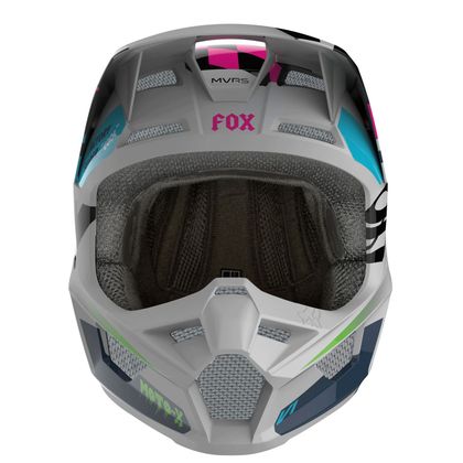 Casco de motocross Fox V1 - CZAR - LIGHT GREY 2019