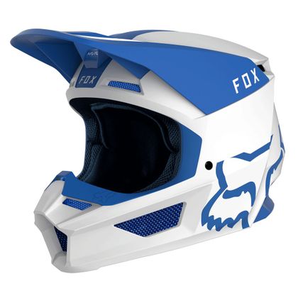 Casco de motocross Fox V1 - MATA - BLUE WHITE 2019 Ref : FX2067 