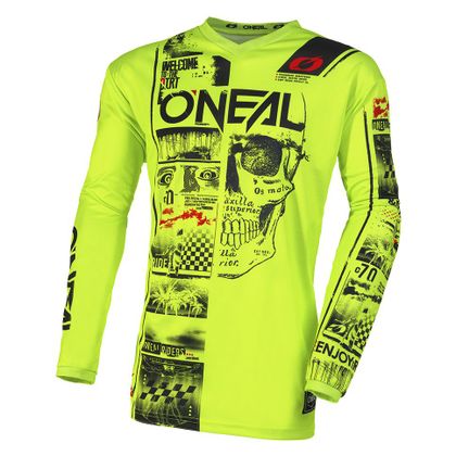 Camiseta de motocross O'Neal ELEMENT YOUTH - ATTACK V23 - Amarillo / Negro Ref : OL1904 