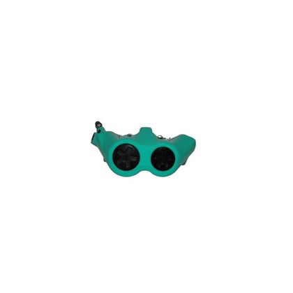 Etriers de frein Accossato radial monobloc droit forgé 100mm avec plaquettes céramiques Universel - Vert
