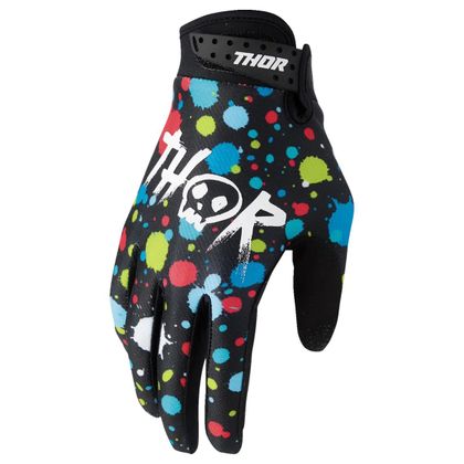 Thor LAUNCH - SPLAT - KINDER Cross-Handschuhe - Schwarz Ref : TO3290 
