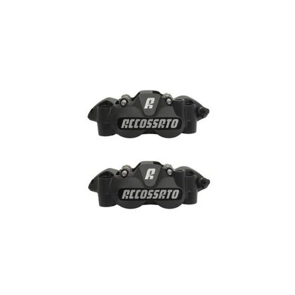 Accossato 108mm forged one-piece radial with ceramic inserts Universal Brake calipers - Black