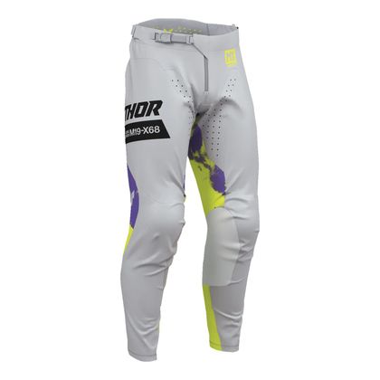 Thor LAUNCH BLEACH 2025 Cross-country pants - Grey / Yellow