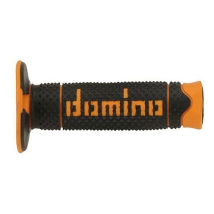 Puños del manillar Domino OFF-ROAD FULL GRIP - Negro / Naranja