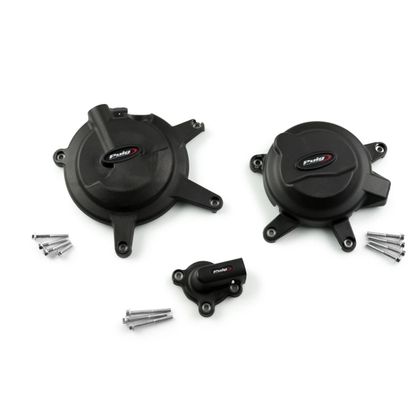 Puig Kit de 3 pare-carters Motorbeveiliging - Zwart Ref: PUI0854 / 21512N 