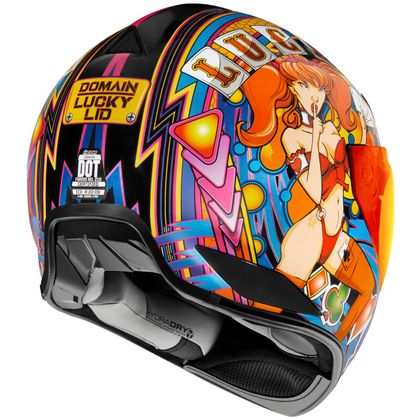 Casque Icon DOMAIN - LUCKY LID 4 - Rouge