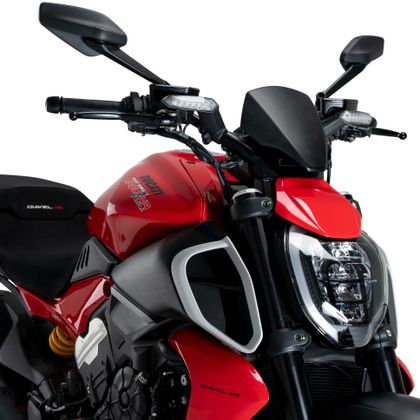 Puig SPORT PLUS Wind jup - Black Ref : PUI0781 / 21712J DUCATI 1158 DIAVEL V4 - 2023 - 2025
