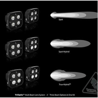 Feux Denali additionnel D4 LED 10W (l'unité) universel - Noir