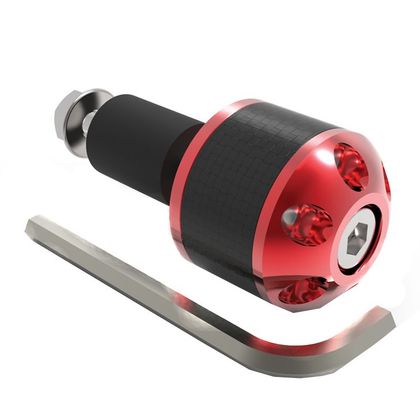 Oxford CarbEnds 1 (22 mm) Universal Handlebar ends - Red