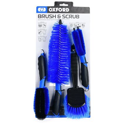 Spazzola Oxford (set di 4 spazzole) universale - Blu