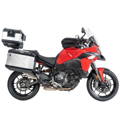 Hepco & Becker Xplorer Cutout kit compleet met steun Zijkoffer - Grijs