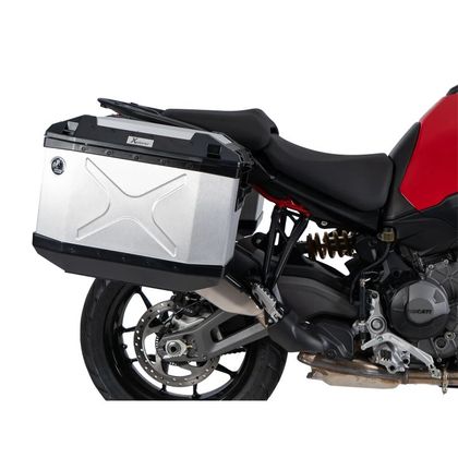 Hepco & Becker Xplorer Cutout kit compleet met steun Zijkoffer - Grijs