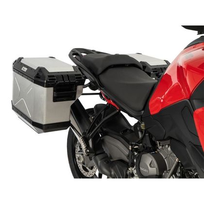 Hepco & Becker Xplorer Cutout kit compleet met steun Zijkoffer - Grijs