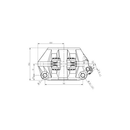 Etriers de frein Accossato radial monobloc droit forgé 100mm avec plaquettes céramiques Universel - Vert