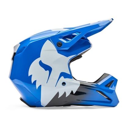 Casque cross Fox V1 - SHIELD - ENFANT - Bleu