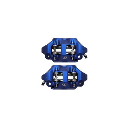 Etriers de frein Accossato radial monobloc forgé 108mm avec plaquettes frittées Universel - Bleu