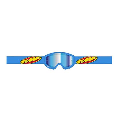 Maschera da cross FMF VISION POWERBOMB CORE CYAN - LENTE BLU IRIDIUM 2022 - Blu