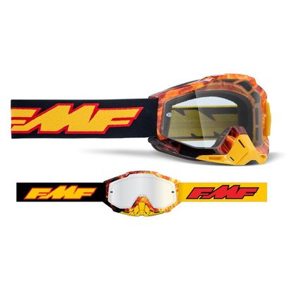 Gafas de motocross FMF VISION POWERBOMB SPARK 2023 - Negro / Naranja