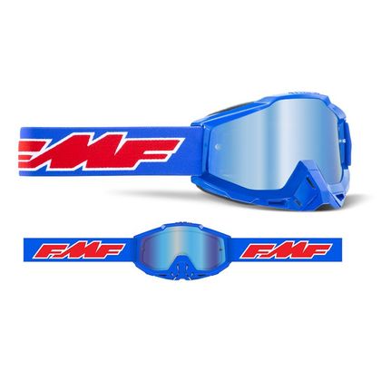 Gafas de motocross FMF VISION POWERBOMB ROCKET BLUE IRIDIUM 2022 - Azul