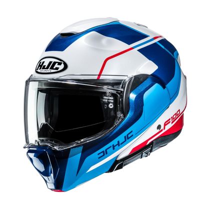 Casque modulable HJC F100 - ASTRAL - Bleu / Rouge Ref : HJ1654 