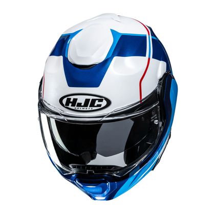 Casque modulable HJC F100 - ASTRAL - Bleu / Rouge