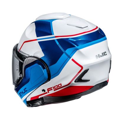 Casque modulable HJC F100 - ASTRAL - Bleu / Rouge