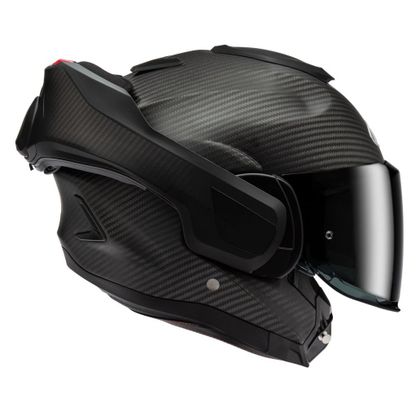 HJC F100 - CARBON MAT Modular helmet - Black Ref : HJ1555 