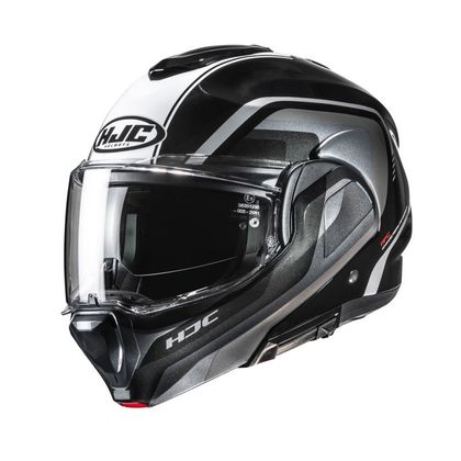 Hjc F100 - REFF Systeemhelm - Zwart / Grijs Ref: HJ1385 
